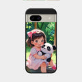 Blush & Panda Glass Case Cover For Google Pixel 8A 5G