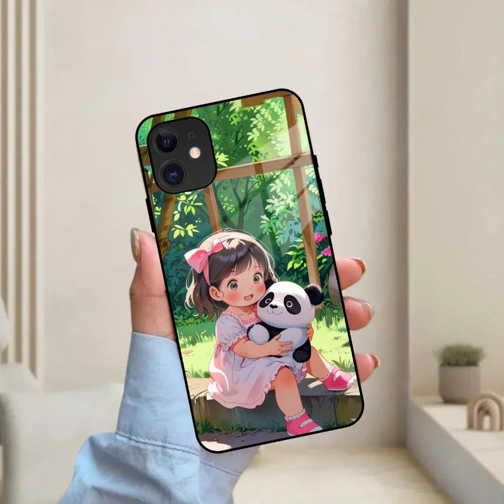 Blush & Panda Glass Case Cover For iPhone - ShopOnCliQ