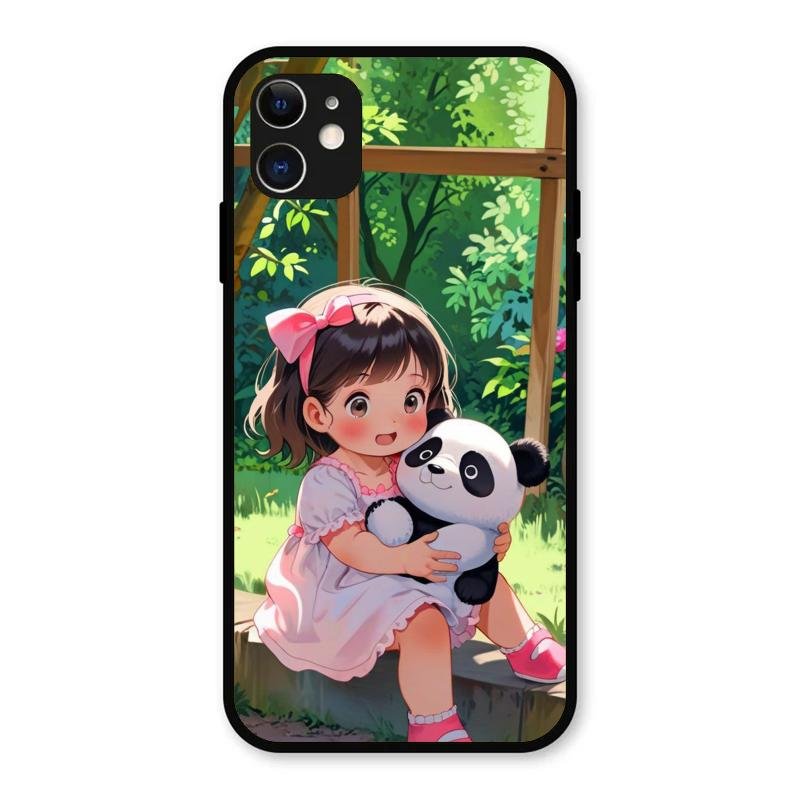 Blush & Panda Glass Case Cover For iPhone 11