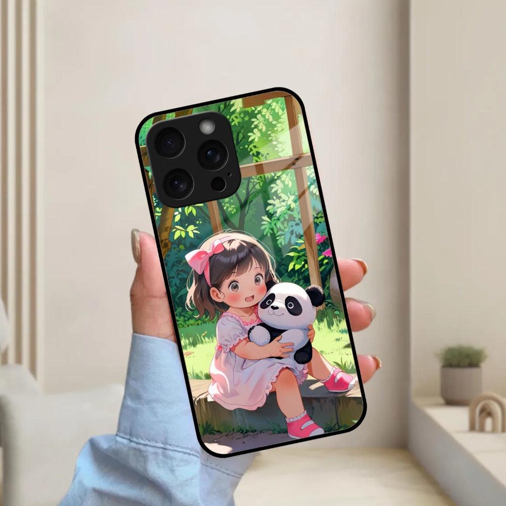 Blush & Panda Glass Case Cover For Motorola