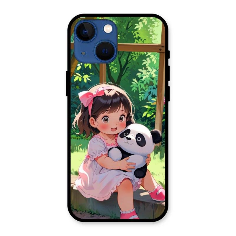 Blush & Panda Glass Case Cover For iPhone 13 mini