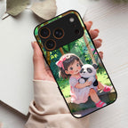 Blush & Panda Glass Case Cover For iPhone 17 Pro