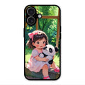 Blush & Panda Glass Case Cover For iPhone 17