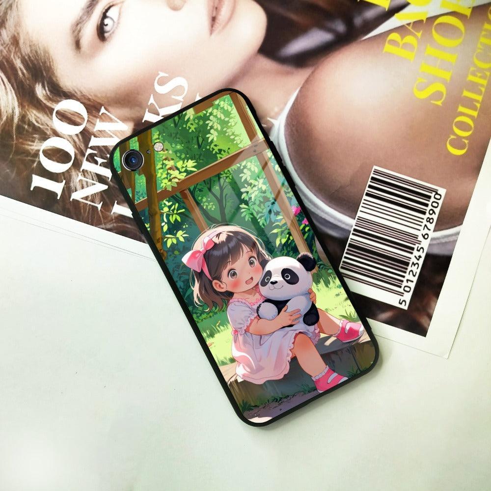 Blush & Panda Glass Case Cover For iPhone - ShopOnCliQ