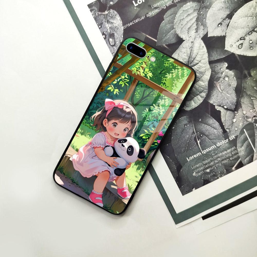 Blush & Panda Glass Case Cover For iPhone - ShopOnCliQ