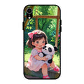 Blush & Panda Glass Case Cover For iPhone XR