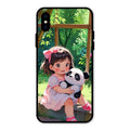 Blush & Panda Glass Case Cover For iPhone XS