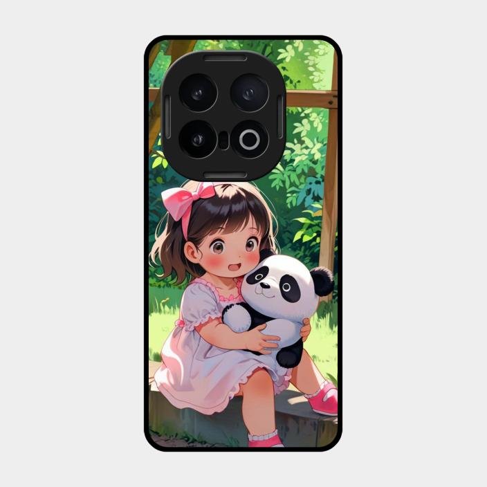 Blush & Panda Glass Case Cover For Iqoo 13 5G