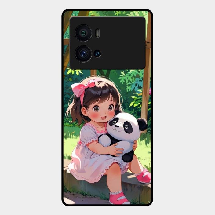 Blush & Panda Glass Case Cover For Iqoo 9 Pro 5G