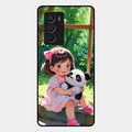 Blush & Panda Glass Case Cover For Iqoo 9 Se 5G