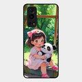Blush & Panda Glass Case Cover For Iqoo Z3 5G