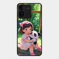 Blush & Panda Glass Case Cover For Iqoo Z9 5G