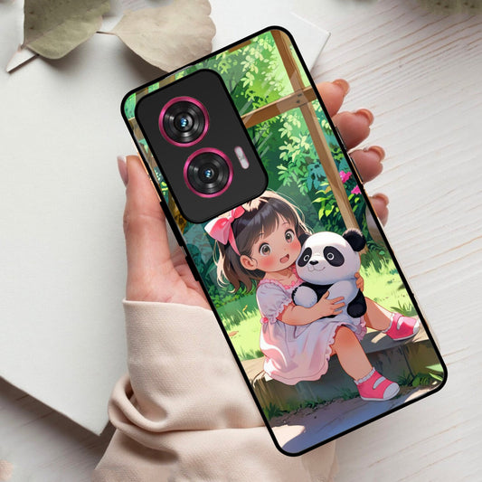 Blush & Panda Glass Case Cover For Vivo - ShopOnCliQ