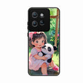 Blush & Panda Glass Case Cover For Motorola Edge 50
