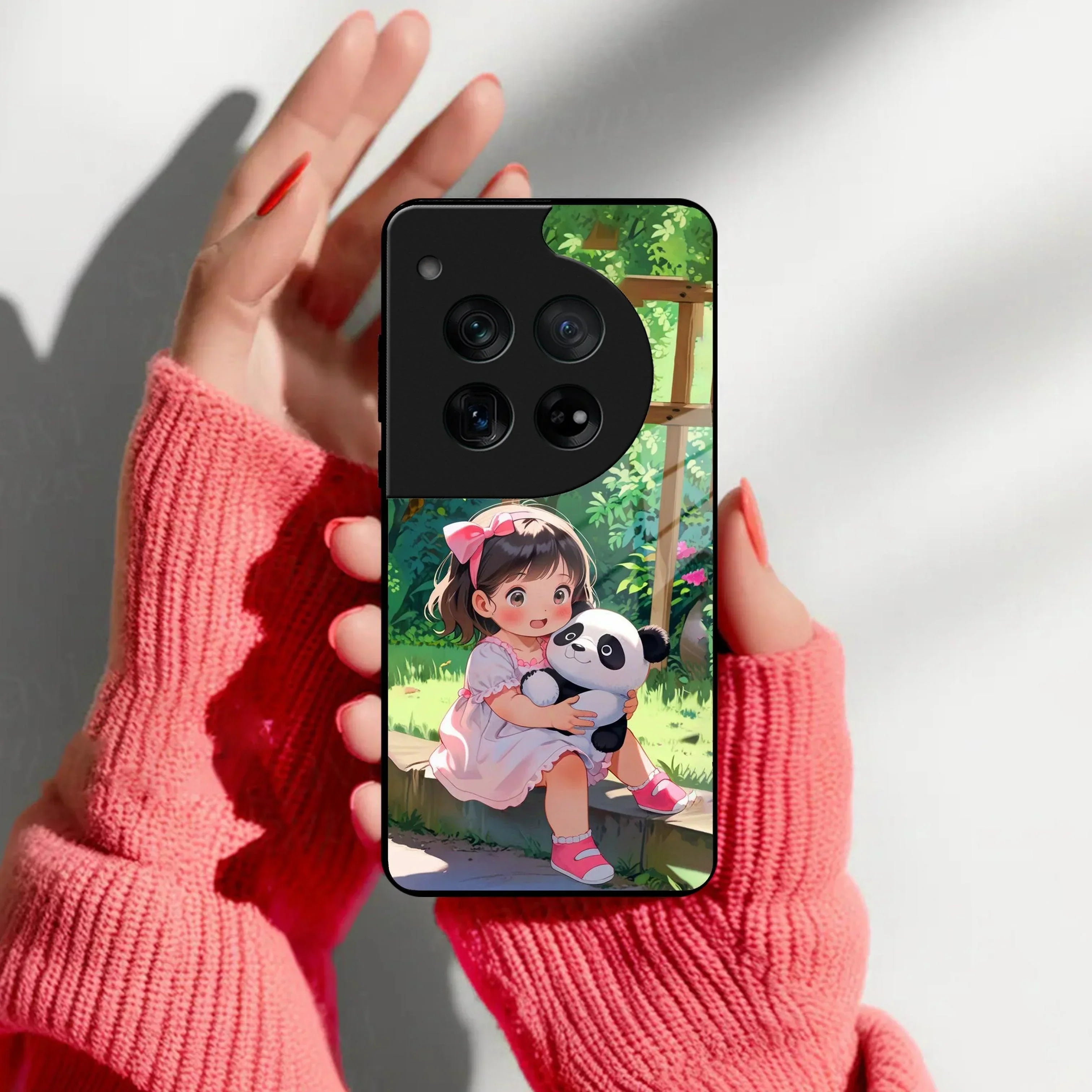Blush & Panda Glass Case Cover For Oneplus - ShopOnCliQ