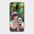 Blush & Panda Glass Case Cover For Oneplus 7