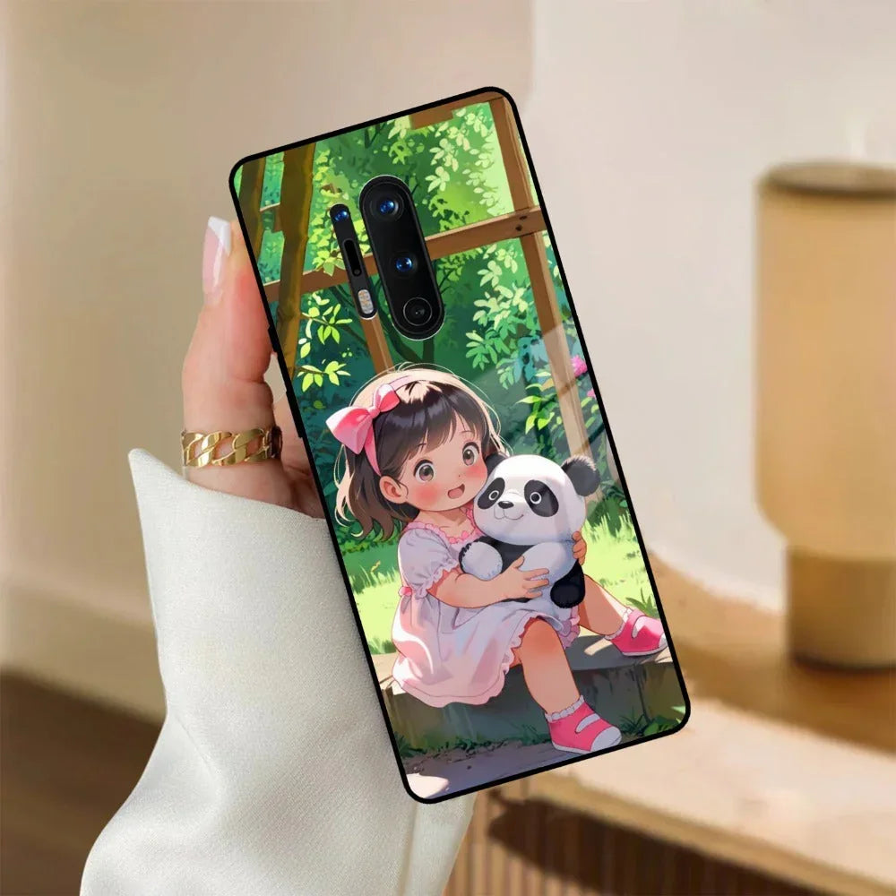 Blush & Panda Glass Case Cover For Oneplus - ShopOnCliQ