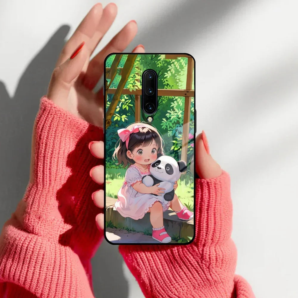 Blush & Panda Glass Case Cover For Oneplus - ShopOnCliQ