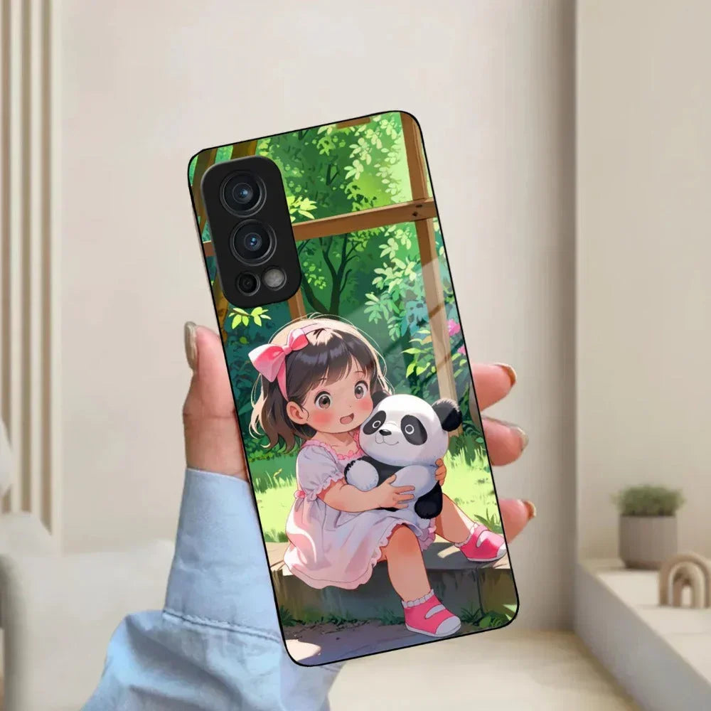 Blush & Panda Glass Case Cover For Oneplus - ShopOnCliQ