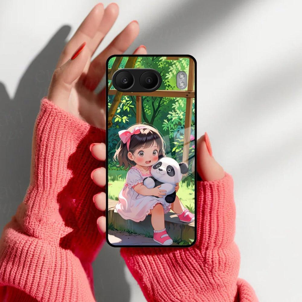 Blush & Panda Glass Case Cover For Oneplus - ShopOnCliQ