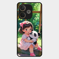 Blush & Panda Glass Case Cover For Oppo A5 Pro 5G