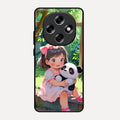 Blush & Panda Glass Case Cover For Oppo F31 Pro 5G