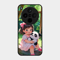 Blush & Panda Glass Case Cover For Oppo Find X8 5G