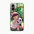 Blush & Panda Glass Case Cover For Oppo K14x 5G