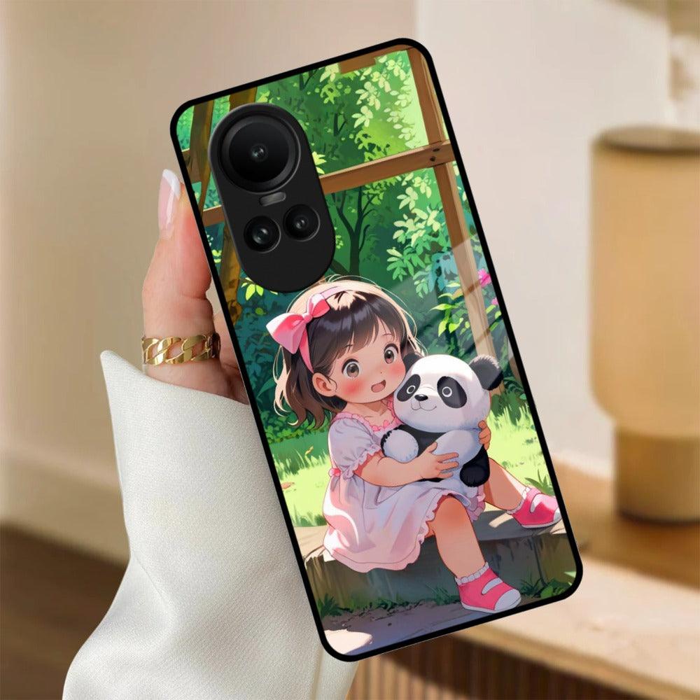 Blush & Panda Glass Case Cover For Oppo