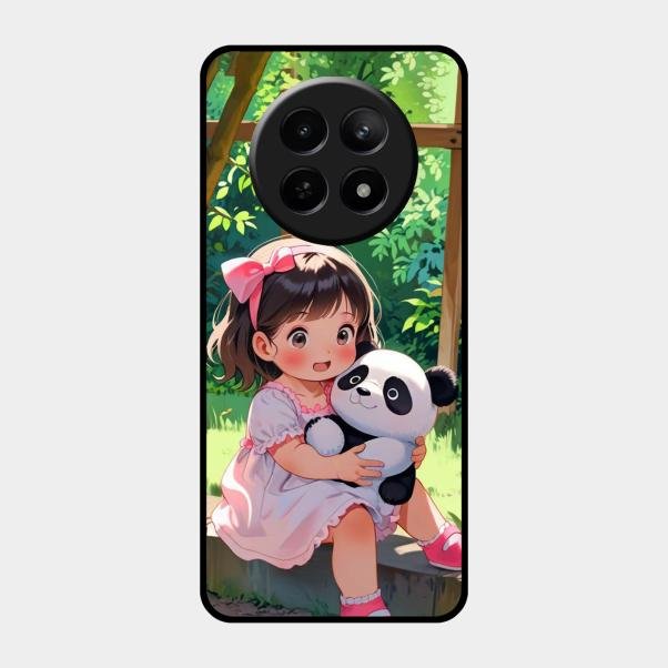 Blush & Panda Glass Case Cover For Realme 12 5G