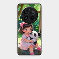 Blush & Panda Glass Case Cover For Realme 12 Pro 5G