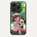 Blush & Panda Glass Case Cover For Realme 15T 5G