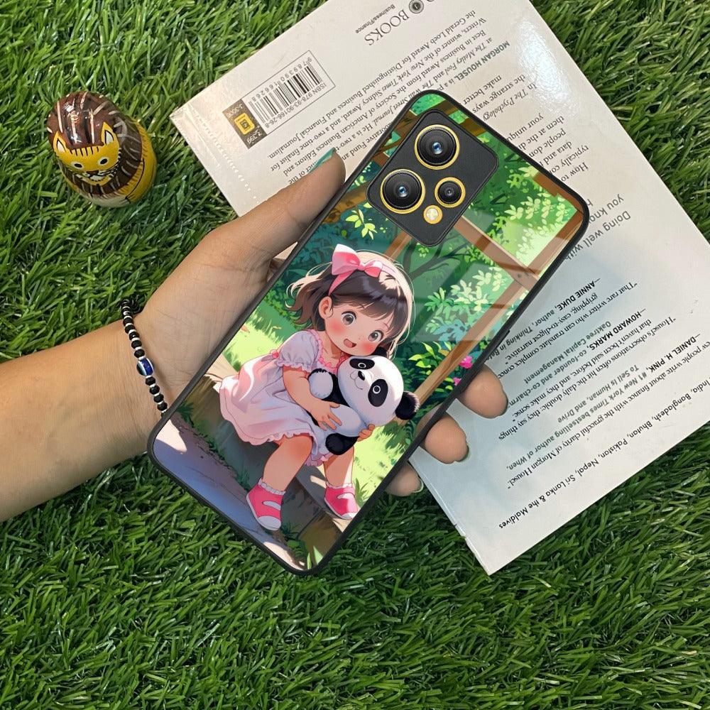 Blush & Panda Glass Case Cover For Realme/Narzo - ShopOnCliQ