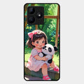 Blush & Panda Glass Case Cover For Realme C53