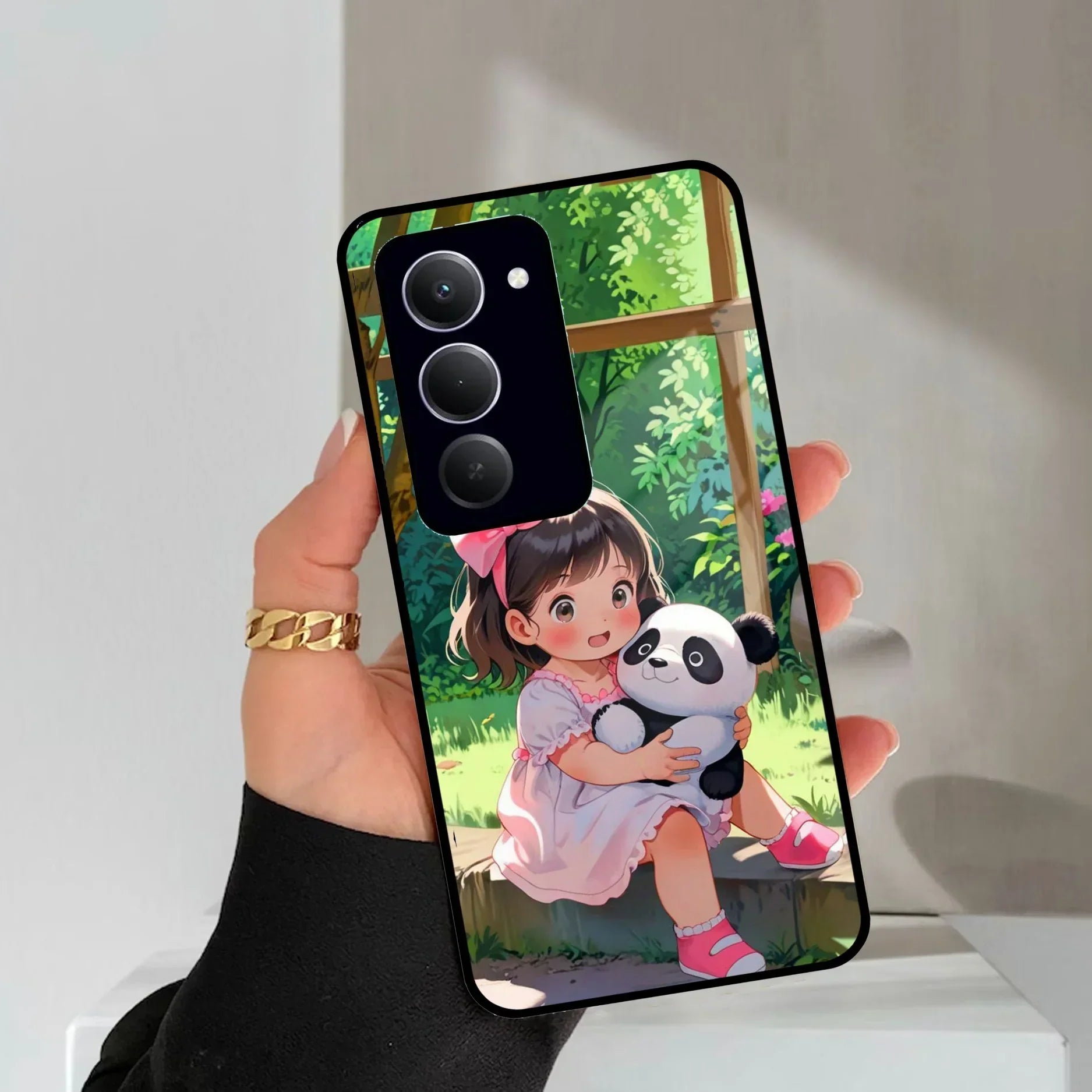 Blush & Panda Glass Case Cover For Redmi/Xiaomi - ShopOnCliQ