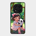 Blush & Panda Glass Case Cover For Redmi Note 15 Pro 5G