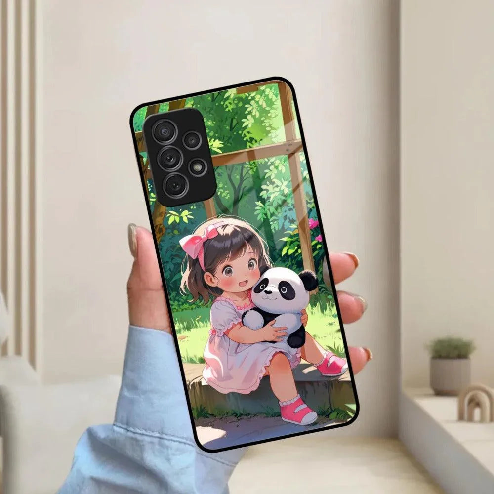 Blush & Panda Glass Case Cover For Samsung - ShopOnCliQ