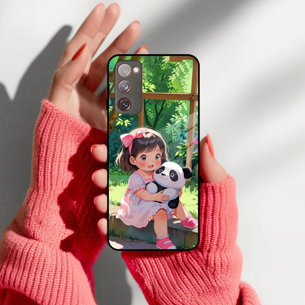 Blush & Panda Glass Case Cover For Samsung - ShopOnCliQ