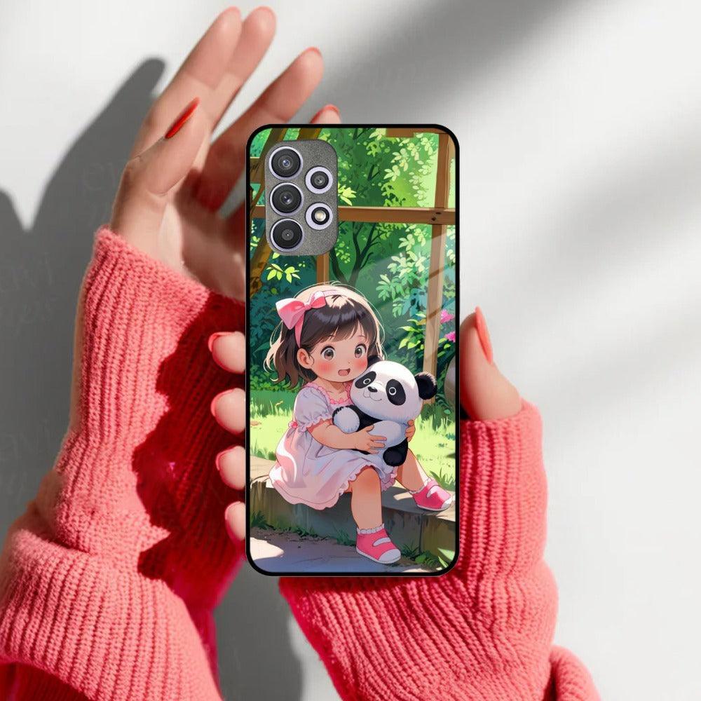 Blush & Panda Glass Case Cover For Samsung - ShopOnCliQ