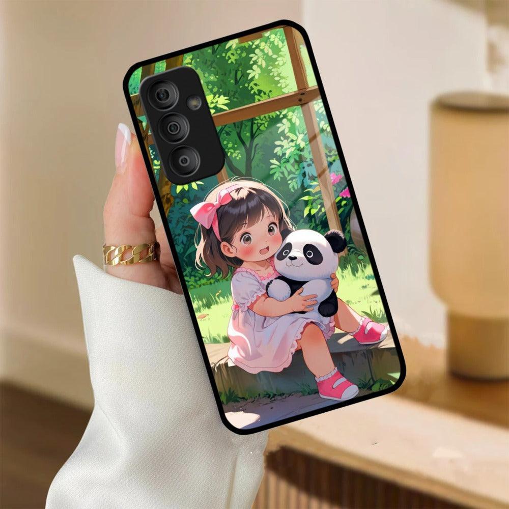 Blush & Panda Glass Case Cover For Samsung - ShopOnCliQ