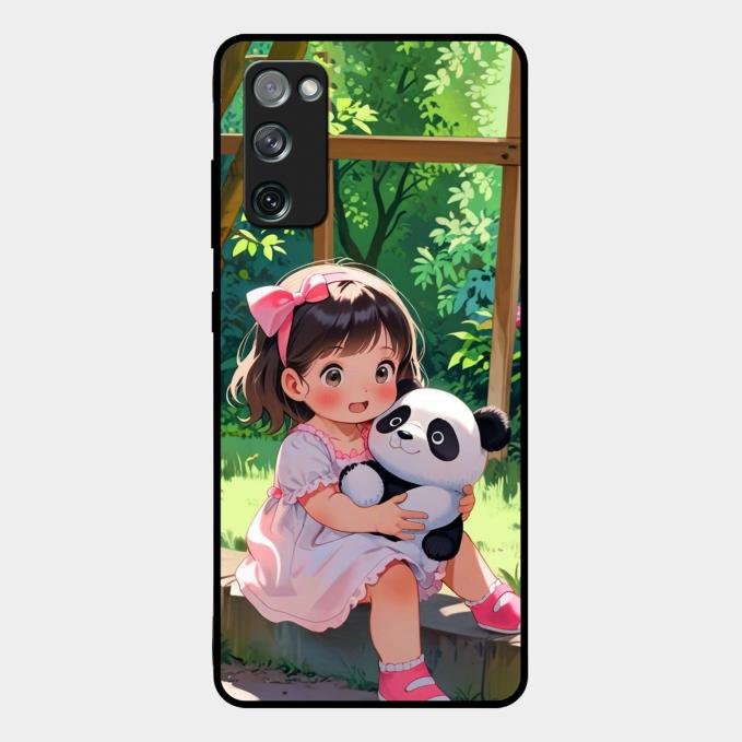 Blush & Panda Glass Case Cover For Samsung Galaxy S20 Fe 5G