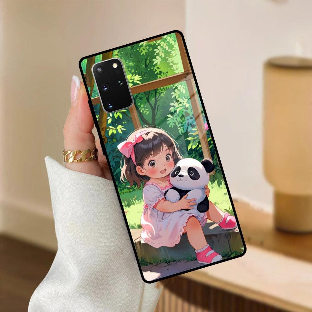 Blush & Panda Glass Case Cover For Samsung - ShopOnCliQ