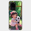 Blush & Panda Glass Case Cover For Samsung Galaxy S20 Ultra