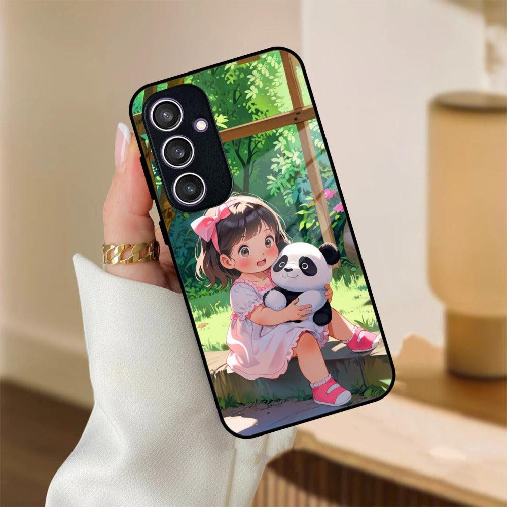 Blush & Panda Glass Case Cover For Samsung - ShopOnCliQ
