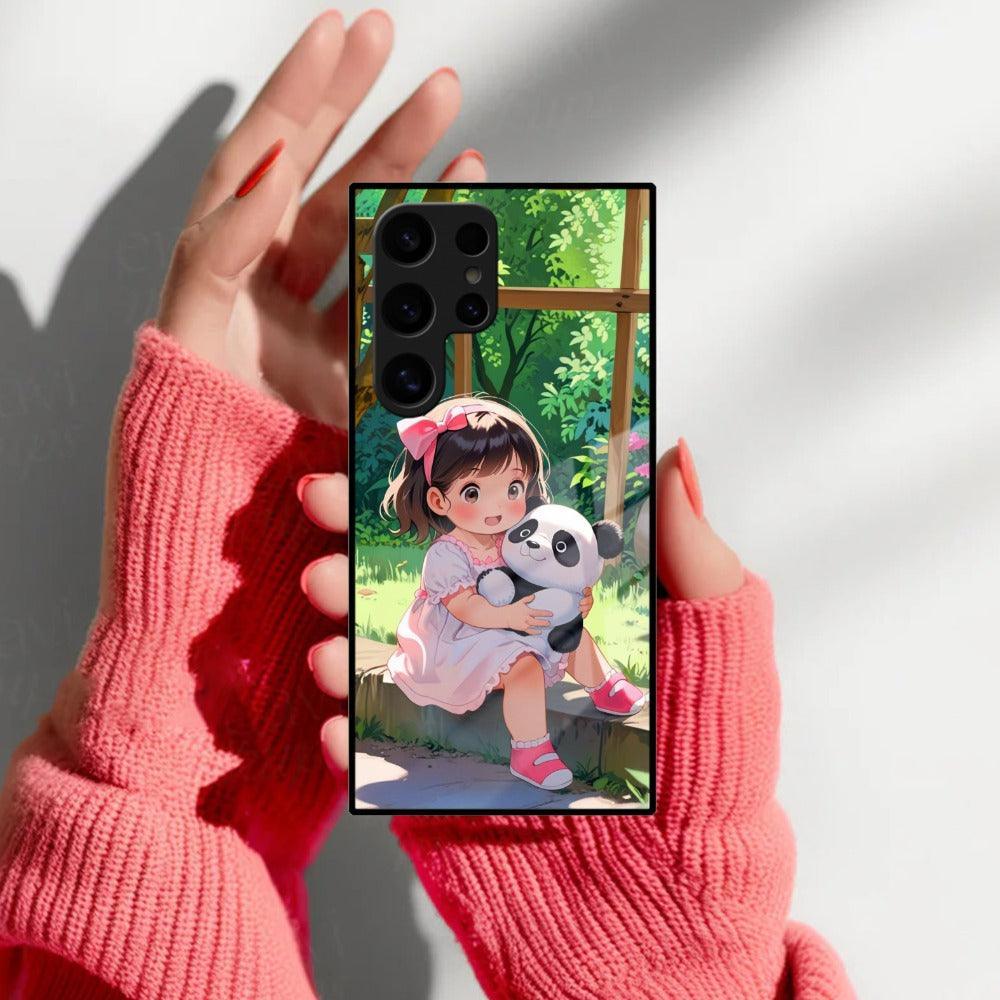 Blush & Panda Glass Case Cover For Samsung - ShopOnCliQ