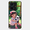 Blush & Panda Glass Case Cover For Vivo T1 Pro 5G