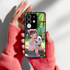 Blush & Panda Glass Case Cover For Vivo - ShopOnCliQ