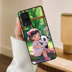Blush & Panda Glass Case Cover For iQOO - ShopOnCliQ