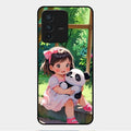 Blush & Panda Glass Case Cover For Vivo V23 5G