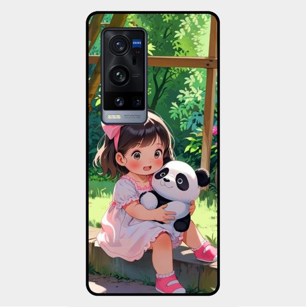 Blush & Panda Glass Case Cover For Vivo X60 Pro Plus 5G